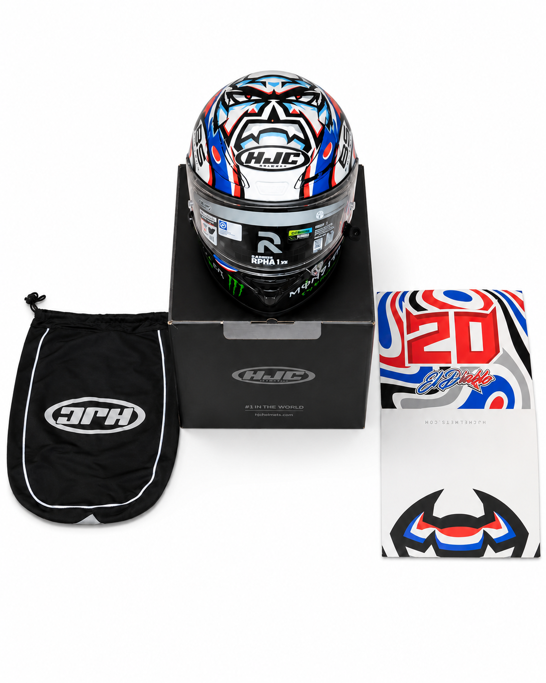 casco hjc quartararo monster energy