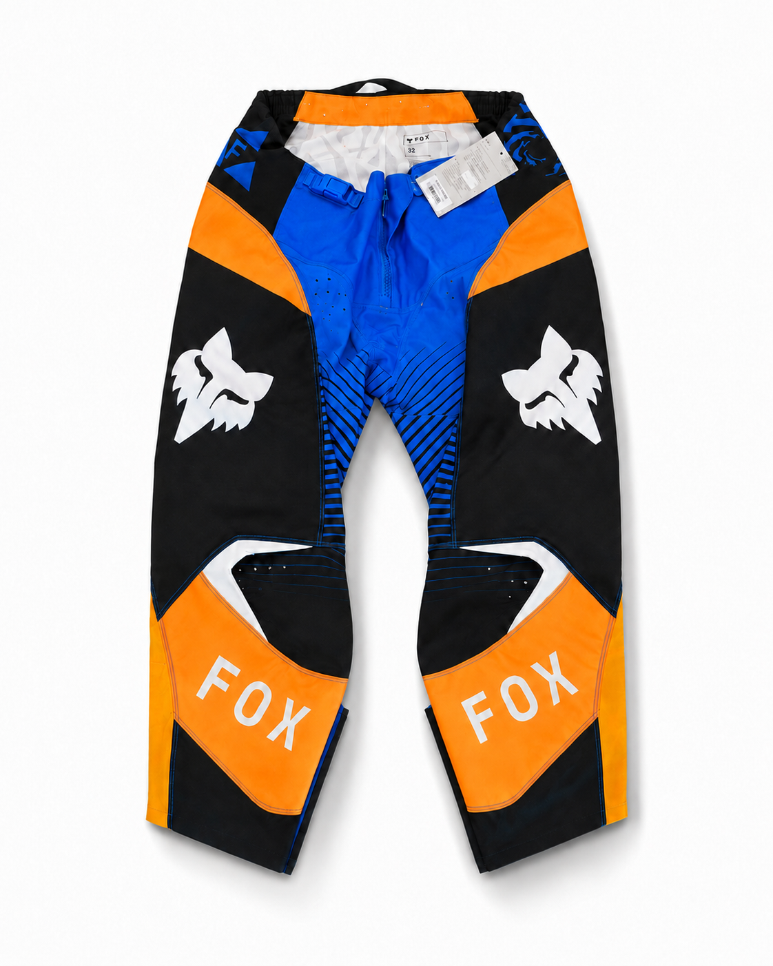 fox racing 180 pants blue black orange size 32