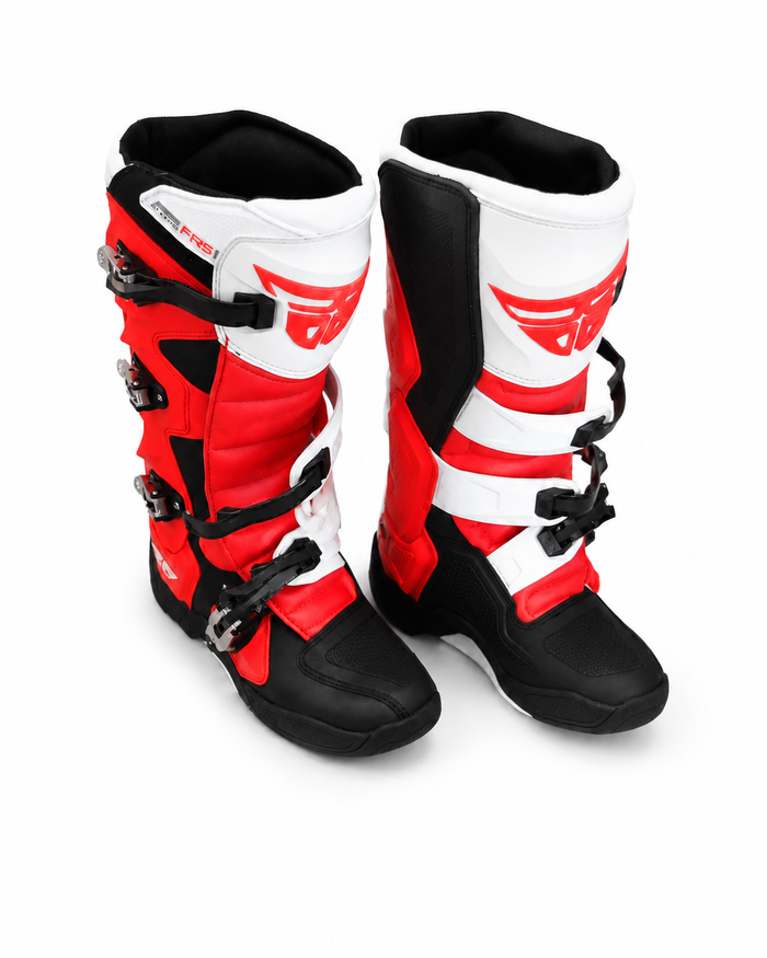 fly racing fr5 boots red black white size us 10