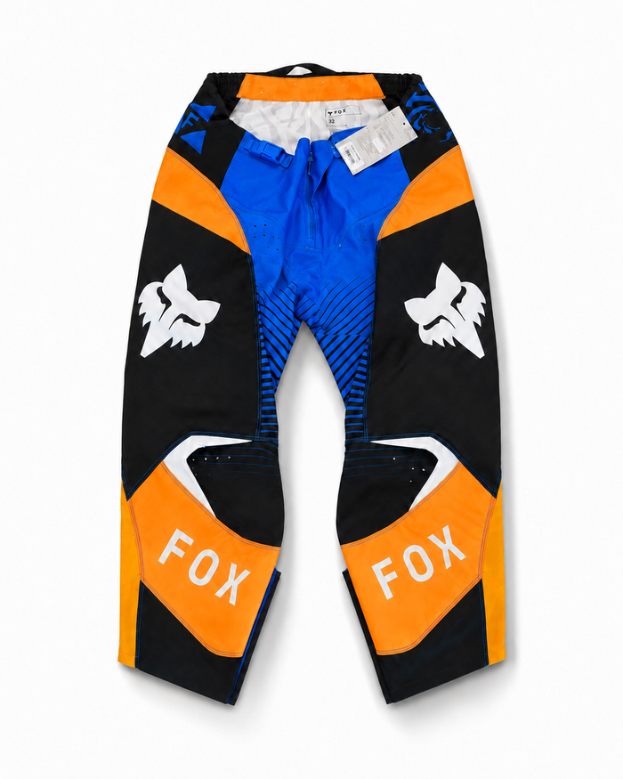 fox racing 180 pants blue black orange size 32